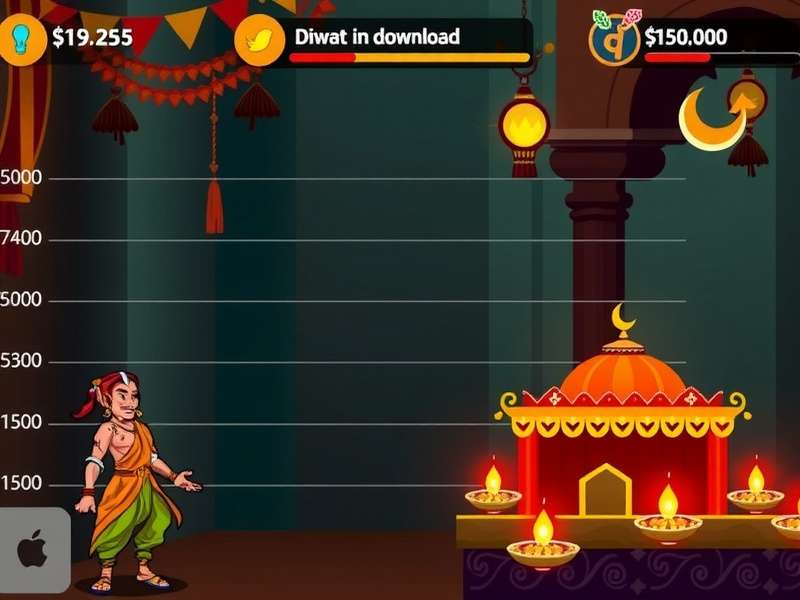 Dash Of Dera gameplay screenshot showing Indian-themed characters and environment